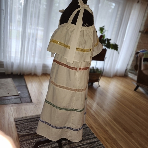 English factory Colorful Striped Dress With pockets - Picture 2 of 2